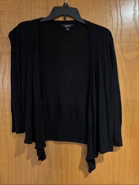 Simply Vera Verawang, black cardigan sweater, small